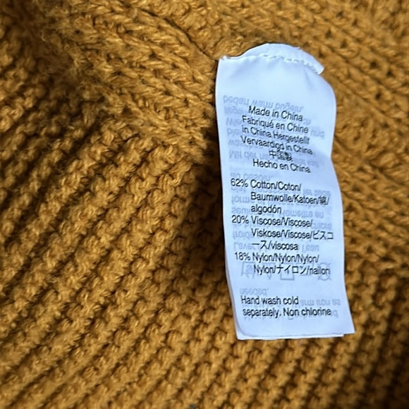 Madewell Highbury Sweater Tank Mustard Sleeveless Knit Top - Picture 6 of 7